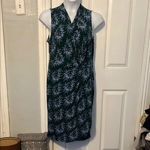 Lark & Ro Floral Sleeveless Dress - Green